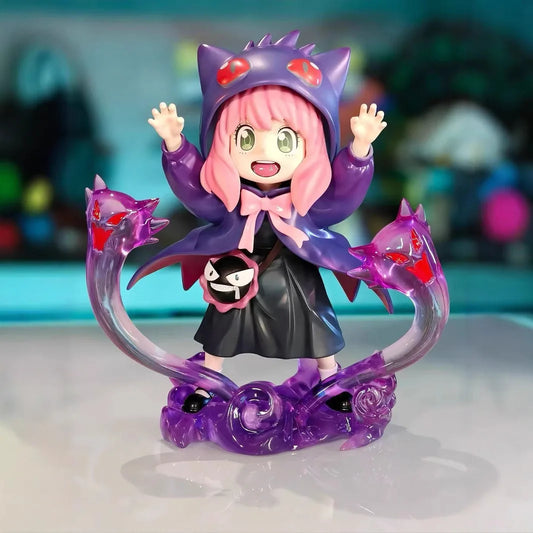 Spy x Family X Pokemon - Anya Forger Gengar Cosplay Action Figure