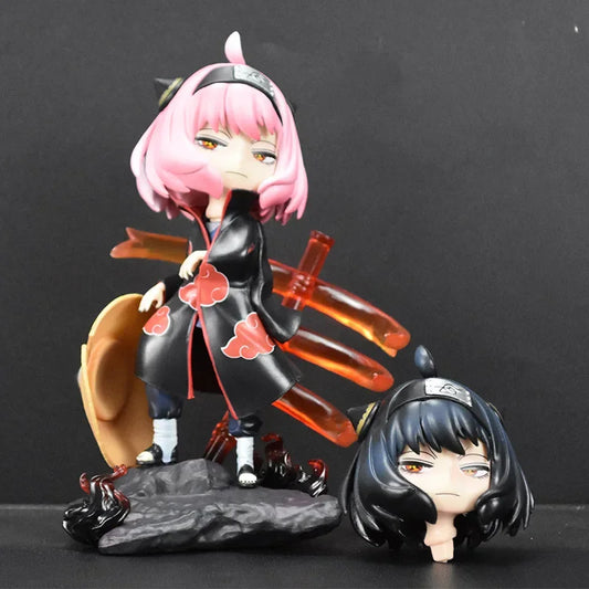 Spy x Family X Naruto Shippuden - Anya Forger Itachi Cosplay Action Figure