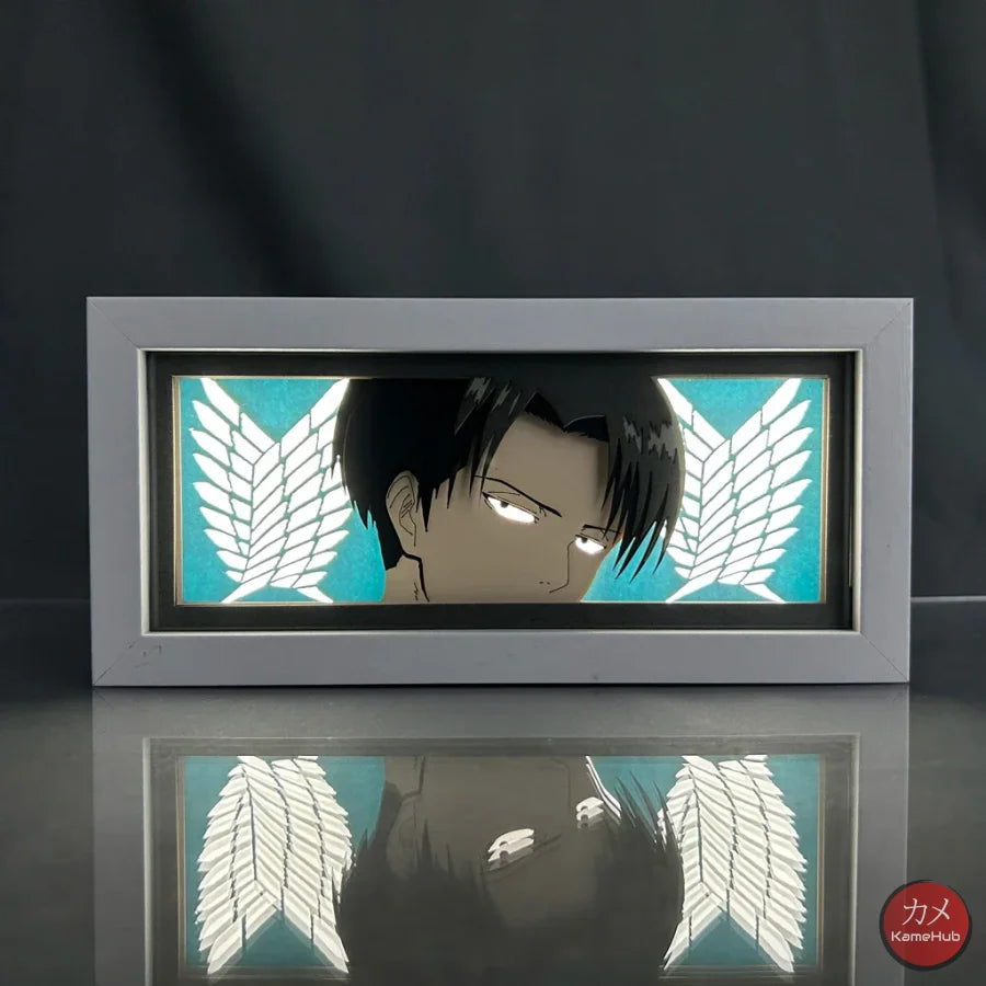 Attack on Titan / Shingeki no Kyojin - Light Box 3D con Luce Led Levi Ackerman / 1 Colore Predefinito Gadget