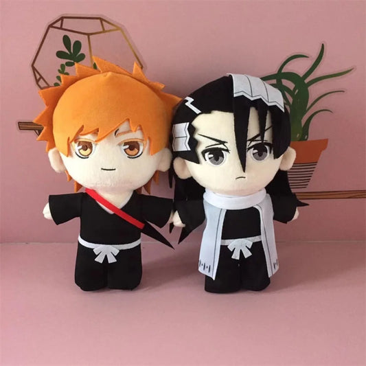 Bleach - Morbidi Peluche Di Ichigo Rukia Byakuya Toshiro Gin E Ulquiorra 20 Cm Peluches