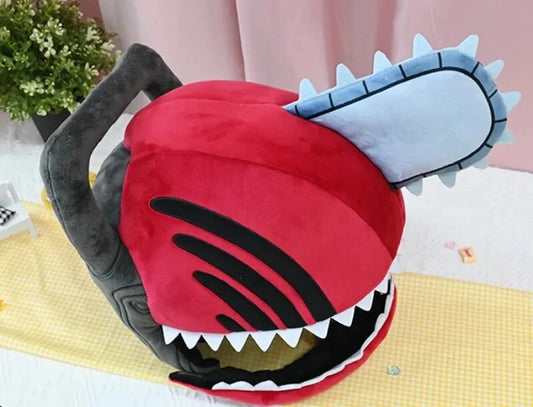 Chainsaw Man - Denj E Pochita Peluche / Cuscino Da Viaggio Indossabile Peluches