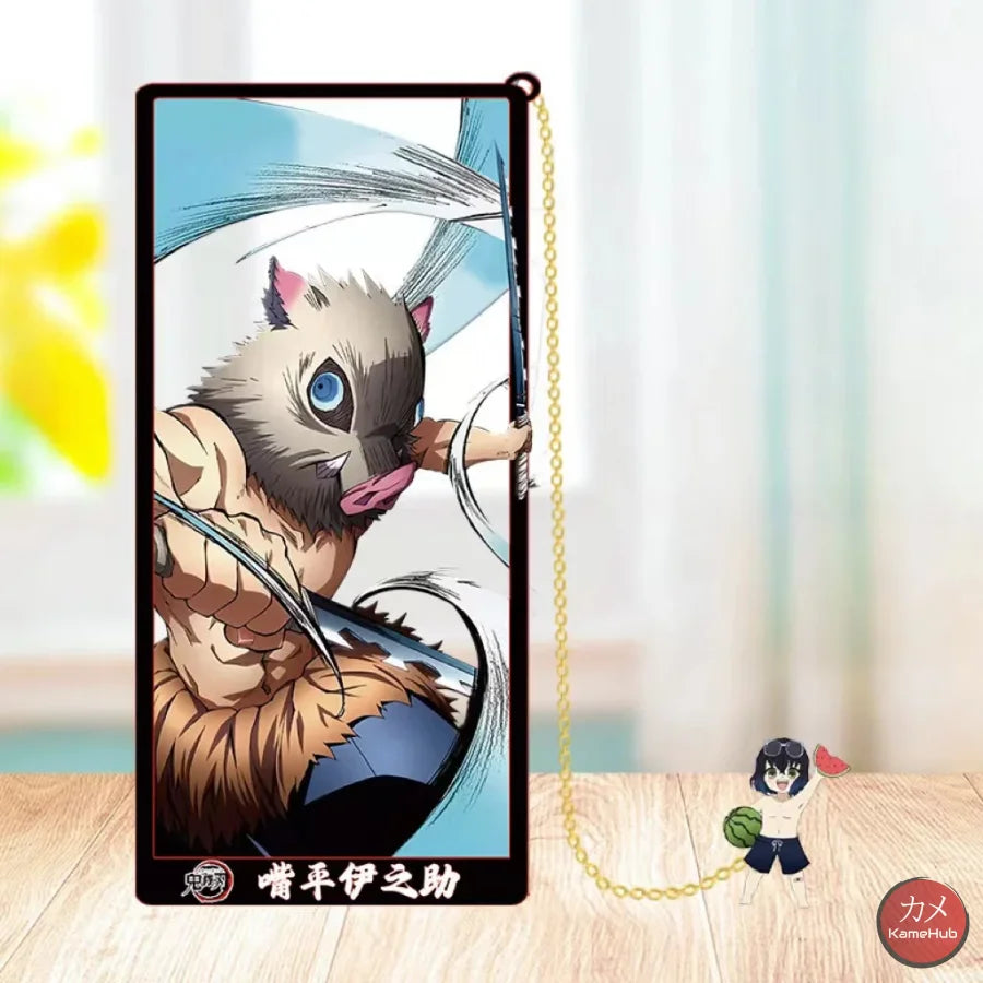 Demon Slayer: Kimetsu no Yaiba - Segnalibri in Metallo Hashibara Inosuke / 10cm Accessori