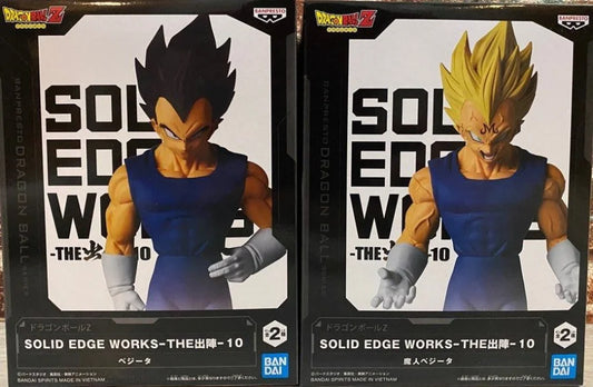 Dragon Ball Z - Vegeta E Majin Originale Bandai Banpresto Solid Edge Works Action Figure