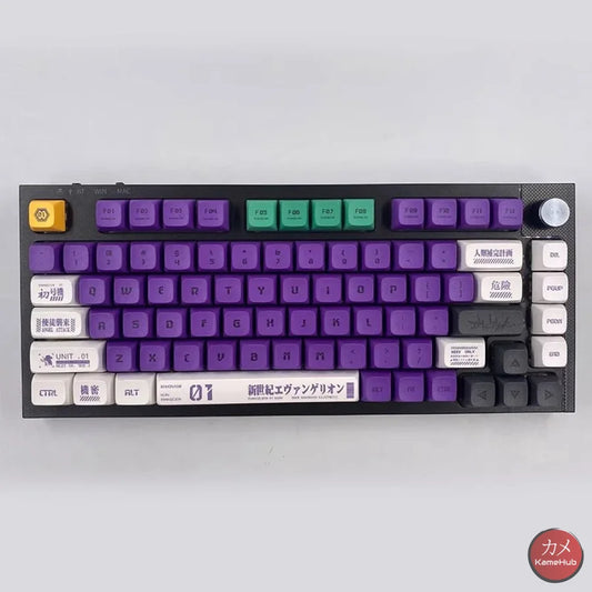 Eva Neon Genesis Evangelion - Tasti Per Tastiera Meccanica 134 Pezzi Accessori