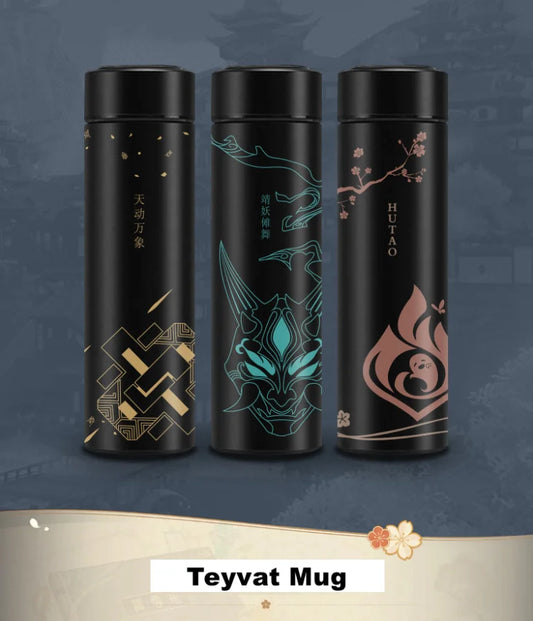Genshin Impact - Borraccia Termica 500 Ml Con Display Digitale Intelligente Accessori