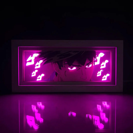 Jojo’s Bizarre Adventure - Light Box 3D con Luce Led Gadget