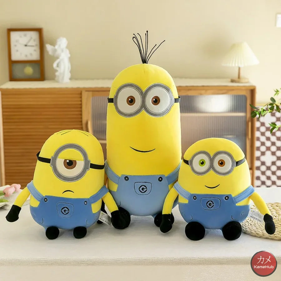 Minions Despicable Me Bob Kevin and Stuart Soft Plush KameHub