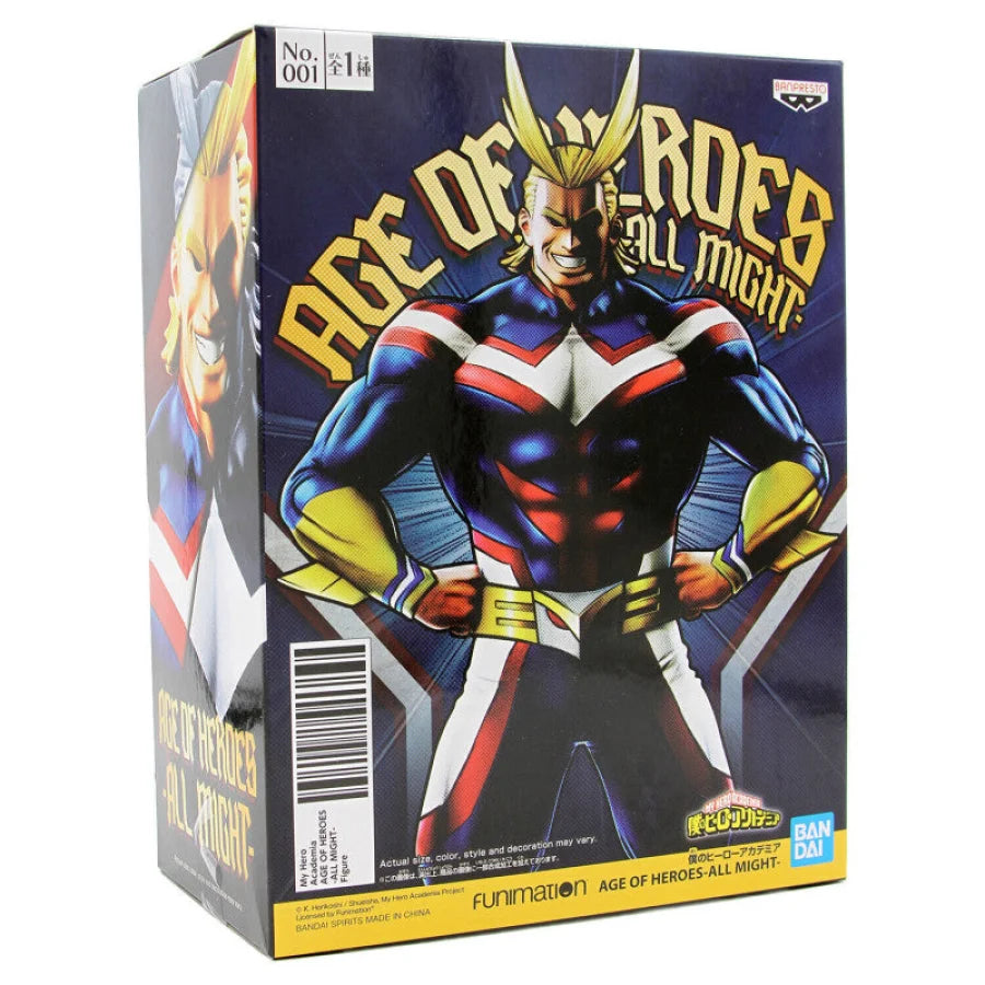 My Hero Academia / Boku No - All Might Action Figure Bandai Banpresto Age Of Heroes
