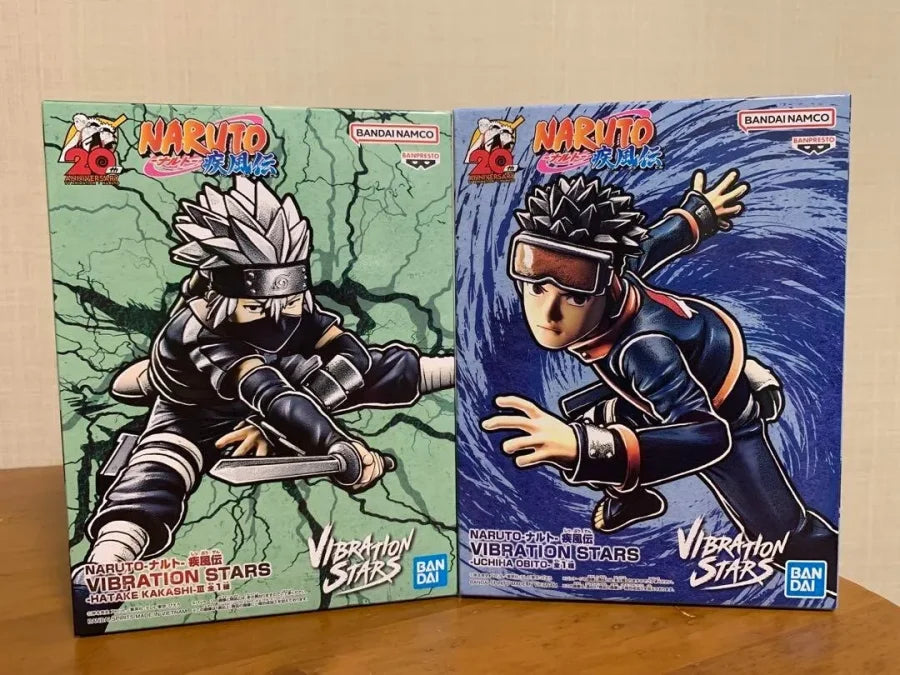 Naruto Shippuden - Hatake Kakashi E Uchiha Obito Originale Bandai Banpresto Vibration Stars Action