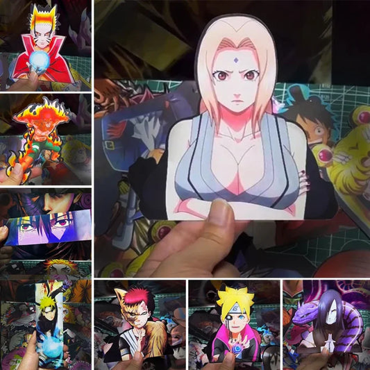 Naruto Shippuden - Vari Personaggi 3D Sticker Effetto Motion Lenticolare Accessori