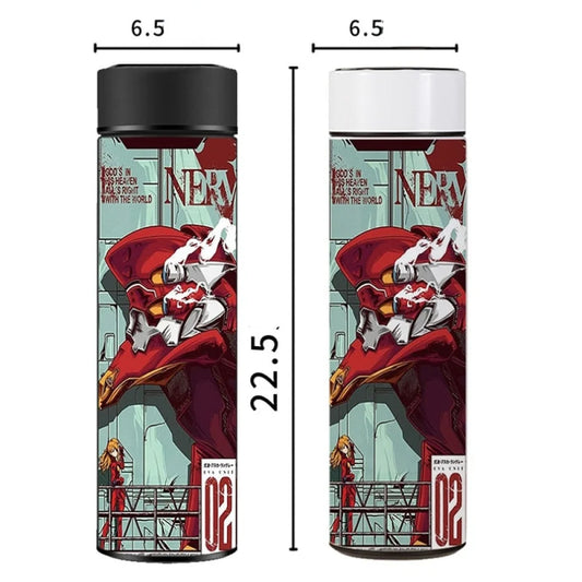 Neon Genesis Evangelion- Borraccia Termica 480 Ml Con Display Digitale Intelligente Accessori