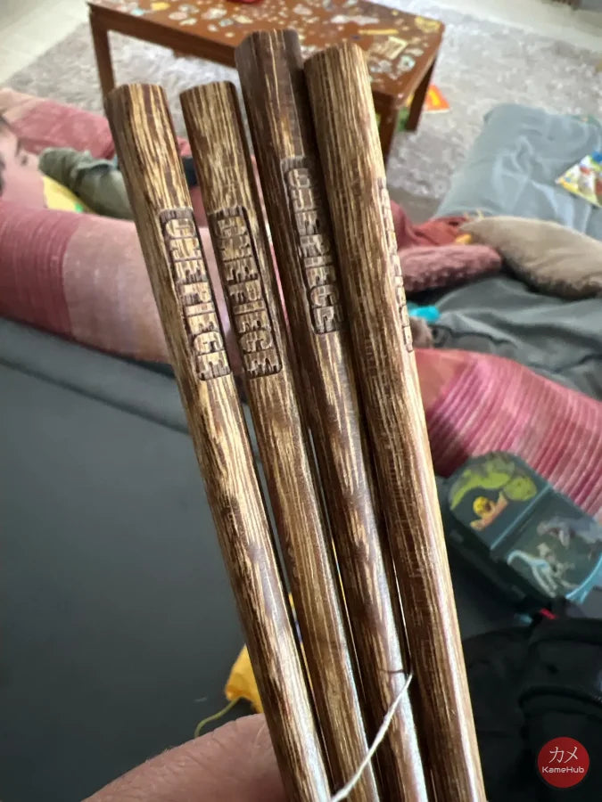 One Piece - 2 Paia Di Bacchette Per Sushi In Legno Accessori