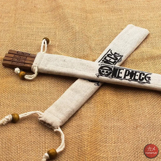 One Piece - 2 Paia Di Bacchette Per Sushi In Legno Accessori