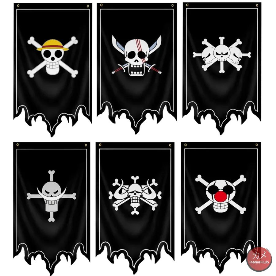 One piece flag black and white best sale