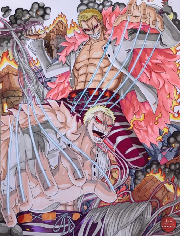 One Piece - Donquixote Doflamingo Occhiali Con Lenti In Policarbonato Accessori