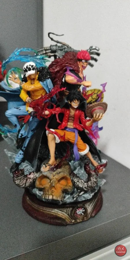 One Piece - Monkey D. Rufy Eustass Kid E Trafalgar Law Action Figure Replica