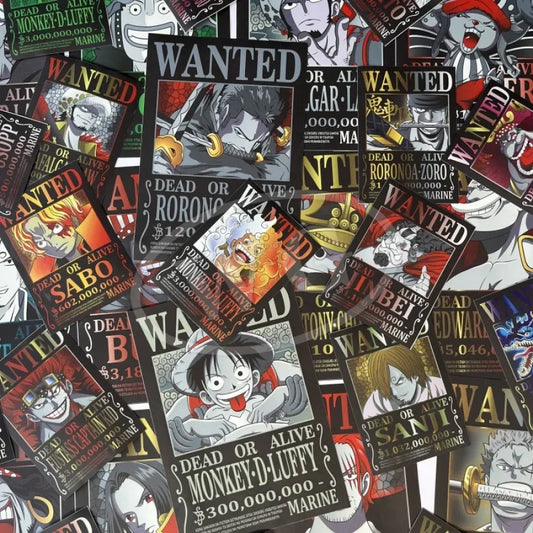 One Piece - Poster Wanted Dead Or Alive Aestethic Multicolor Design