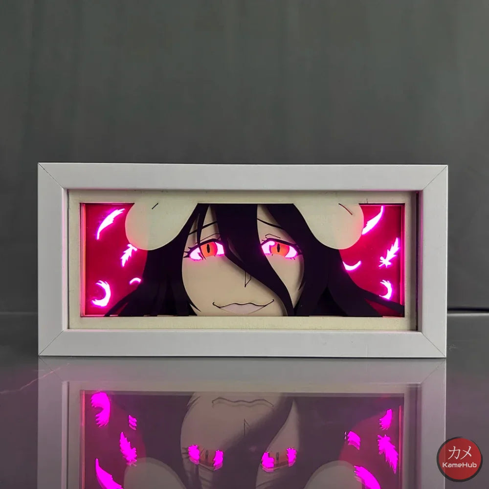 Overlord - Albedo e Ainz Ooal Gown Light Box 3D con Luce Led Albedo / 1 Colore Predefinito Gadget