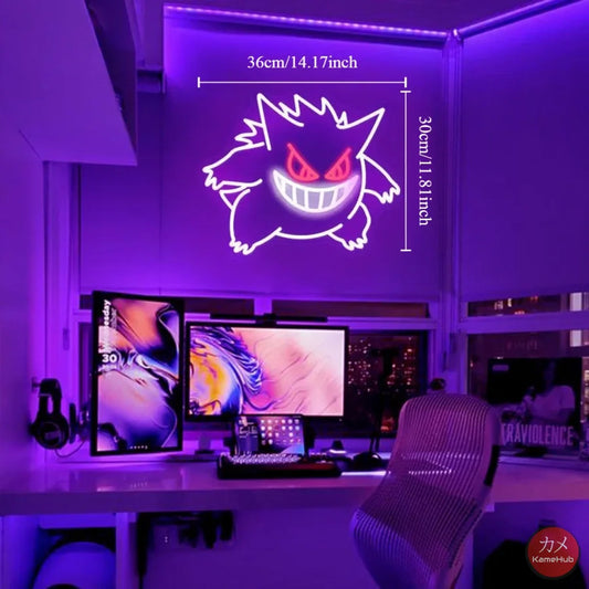 Pokémon - Insegna al Neon di Gengar Gengar Insegna Neon 30x36cm Gadget