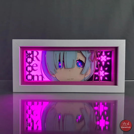 Re:Zero Starting Life in Another World - Echidna e Rem Light Box 3D con Luce Led Rem / 1 Colore Predefinito Gadget