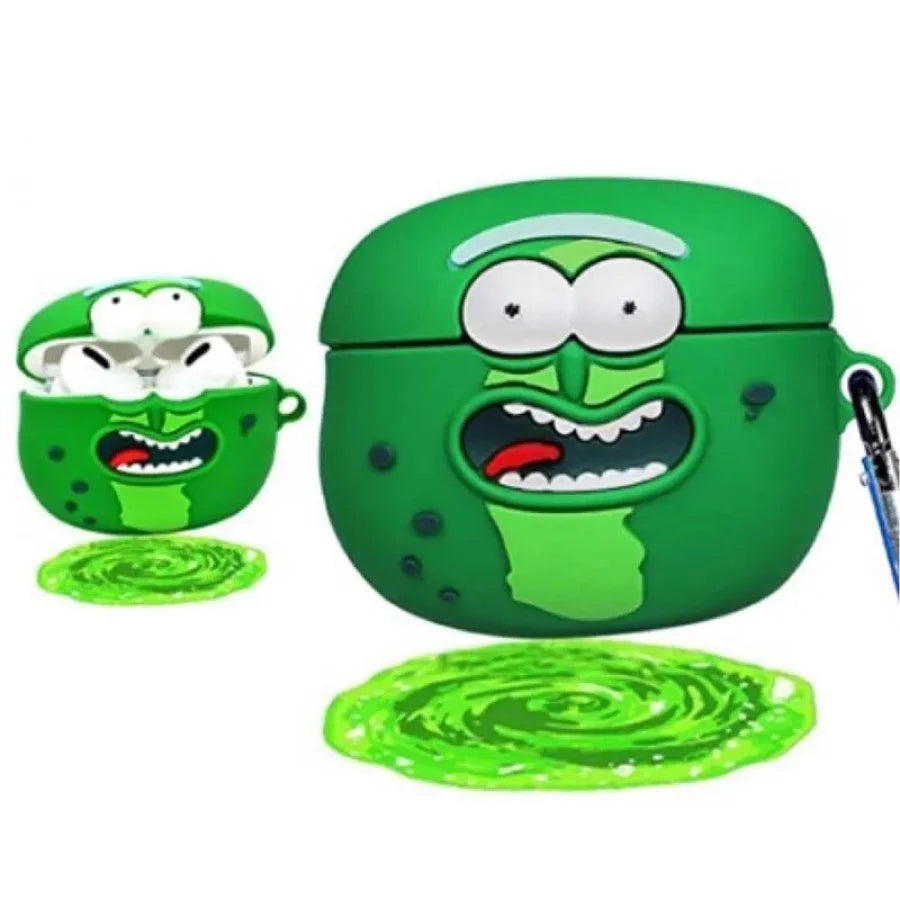 Rick E Morty: Cetriolo - Cover Per Airpods In Silcone Accessori