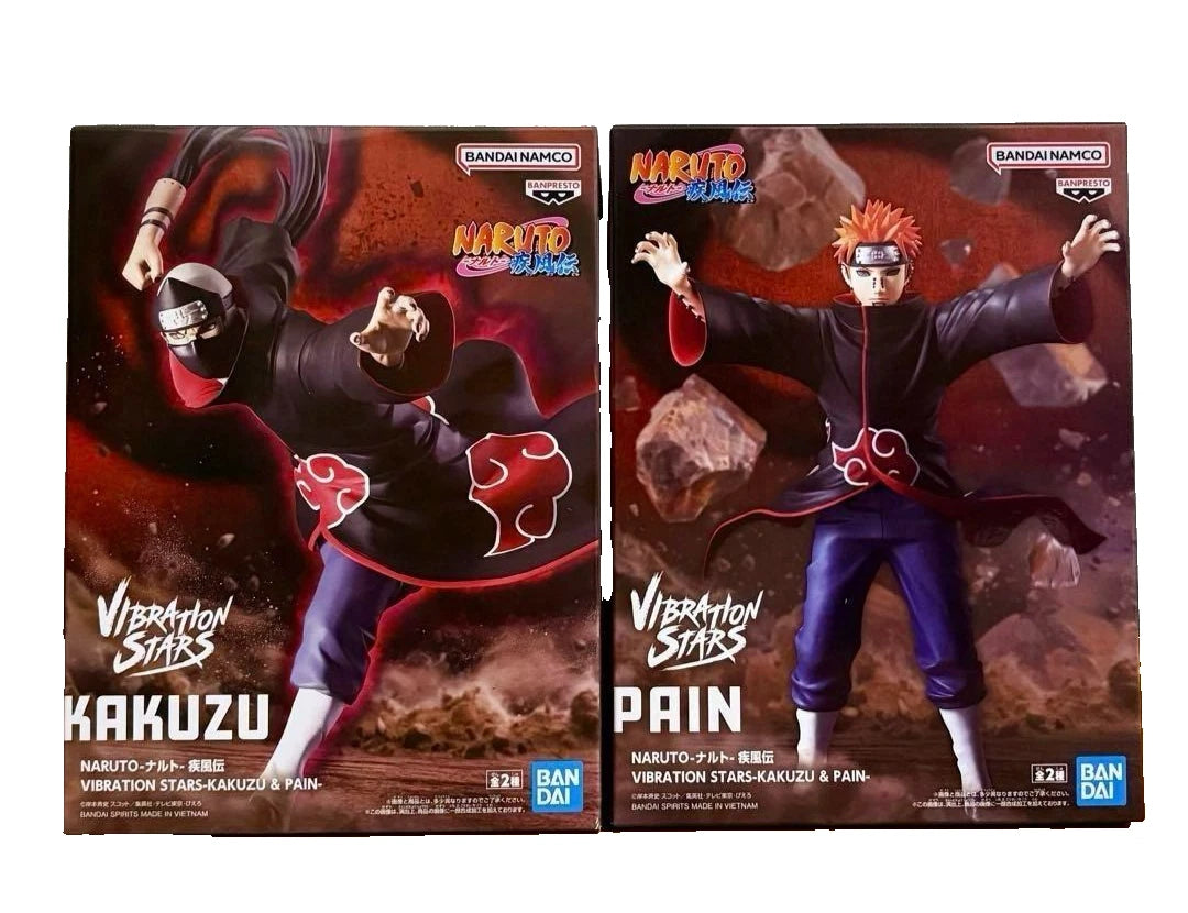 Naruto Shippuden - Pain and Kakuzu Action Figure Bandai Banpresto Vibration Stars