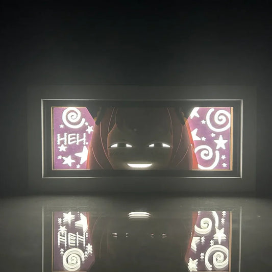 Spy x Family - Anya e Yor Forger Light Box 3D con Luce Led Gadget