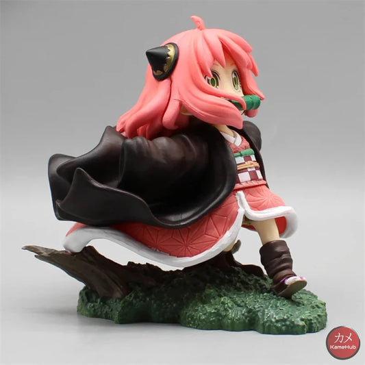 Spy x Family X Demon Slayer - Anya Forger Nezuko Cosplay Action Figure - Anya Forger 12cm - Action Figure
