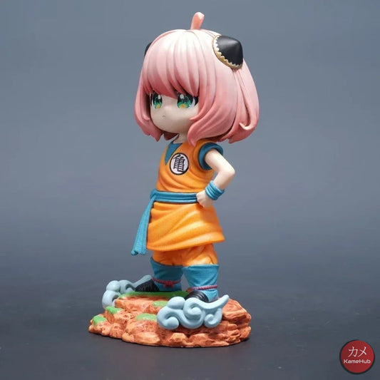 Spy x Family X Dragon Ball Z - Anya Forger Son Goku Cosplay Action Figure - Anya Forger 19cm - Action Figure
