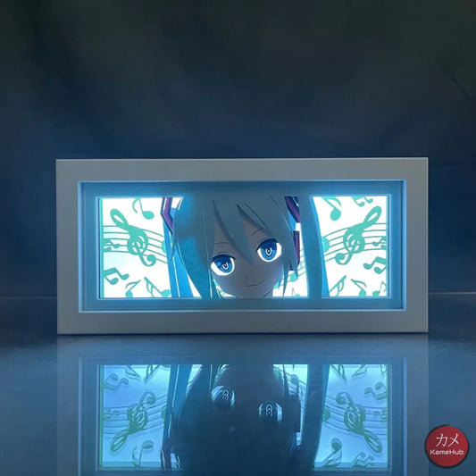 Vocaloid - Hatsune Miku Light Box 3D con Luce Led 1 Colore Predefinito Gadget