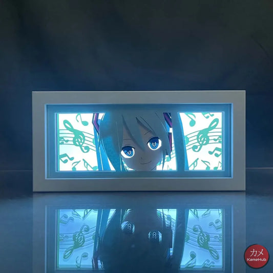 Vocaloid - Hatsune Miku Light Box 3D con Luce Led 1 Colore Predefinito Gadget