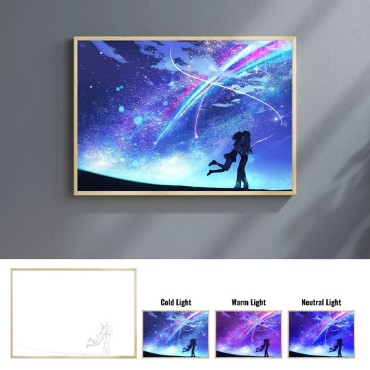 Your Name - Quadro Luminoso 3D Con Luce Led Gadget