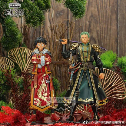 One Piece - Monkey D. Luffy e Roronoa Zoro Action Figure Bandai Banpresto DXF