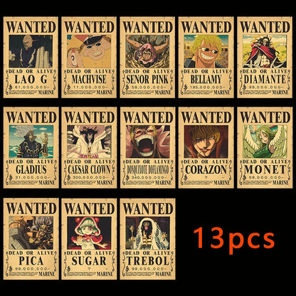 One Piece - WANTED Dead or Alive Poster Set