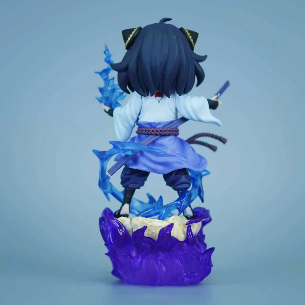 Spy x Family X Naruto Shippuden - Anya Forger Uchiha Sasuke Cosplay Action Figure