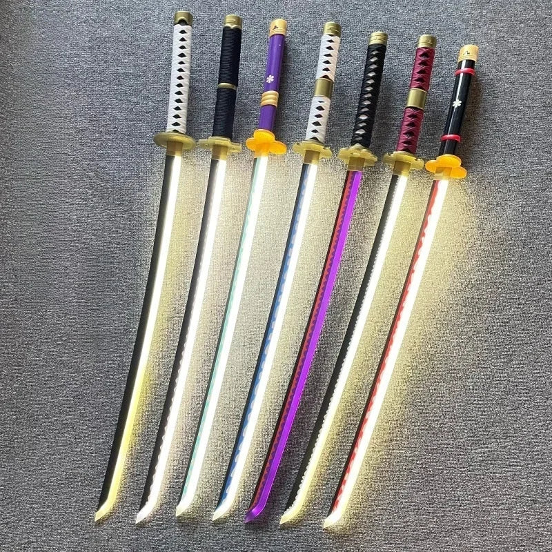 One Piece - Roronoa Zoro Katane in Bamboo con Luce Led