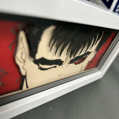 Berserk - Guts Light Box 3D con Luce Led