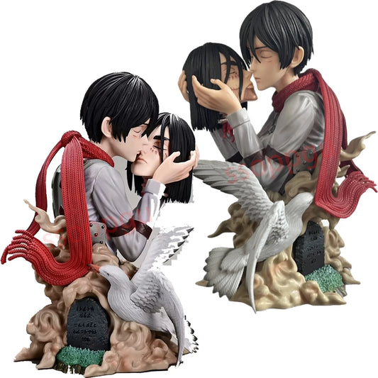 Attack on Titan / Shingeki no Kyojin - Eren Yeager e Mikasa Ackerman Action Figure