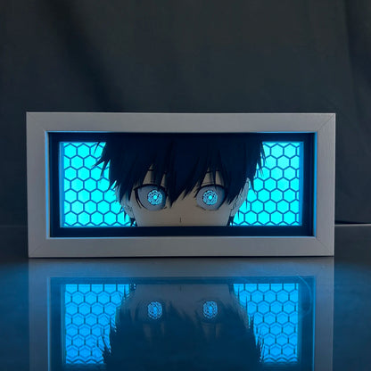 Blue Lock - Light Box 3D con Luce Led