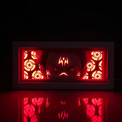 Jujutsu Kaisen - Gojo e Sukuna Light Box 3D con Luce Led