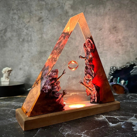 Il Signore degli Anelli - Lampada Notturna Artistica con Luce LED