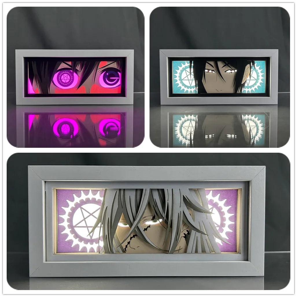 Black Butler / Kuroshitsuji - Light Box 3D con Luce Led