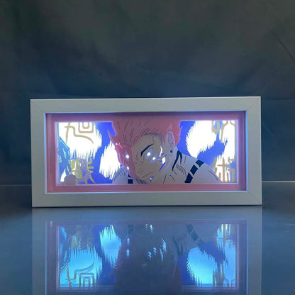 Jujutsu Kaisen - Sukuna Light Box 3D con Luce Led