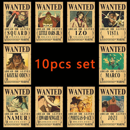 One Piece - WANTED Dead or Alive Poster Set