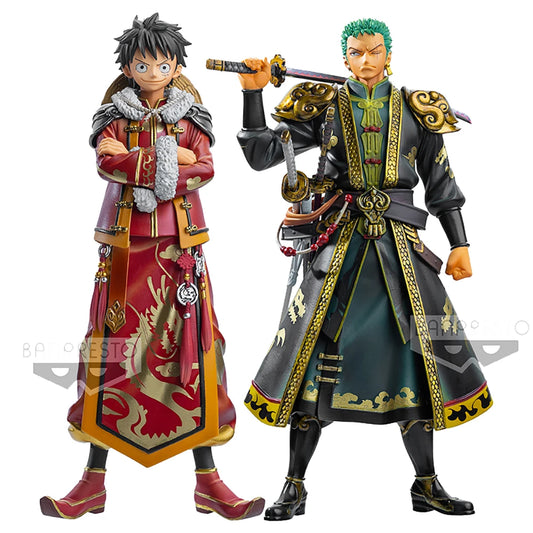 One Piece - Monkey D. Luffy e Roronoa Zoro Action Figure Bandai Banpresto DXF