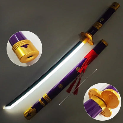 One Piece - Roronoa Zoro Katane in Bamboo con Luce Led