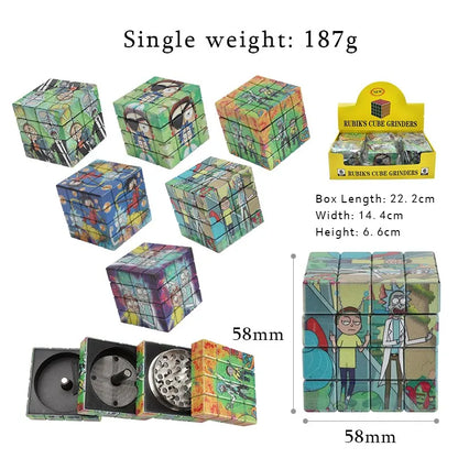 Rick e Morty - Grinder Trita Tabacco in Metallo