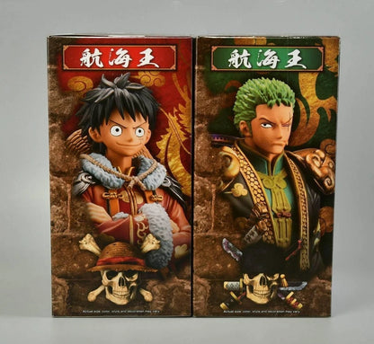 One Piece - Monkey D. Luffy e Roronoa Zoro Action Figure Bandai Banpresto DXF