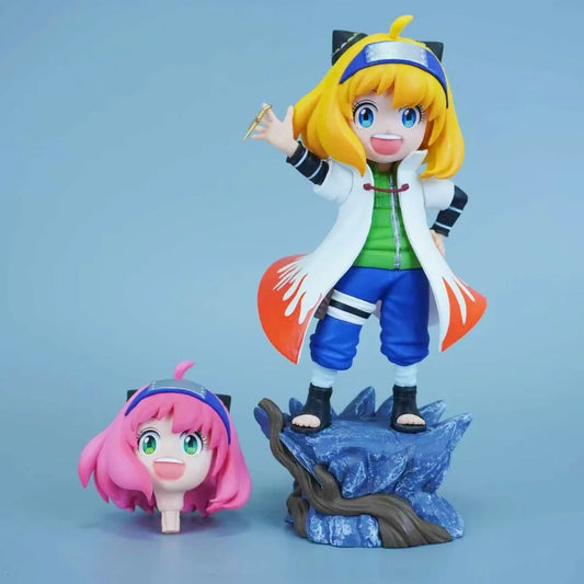 Spy x Family X Naruto Shippuden - Anya Namikaze Minato Cosplay Action Figure