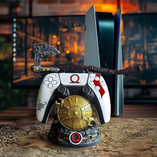 God of War - Kratos Porta Controller PS5 e XBOX in Resina